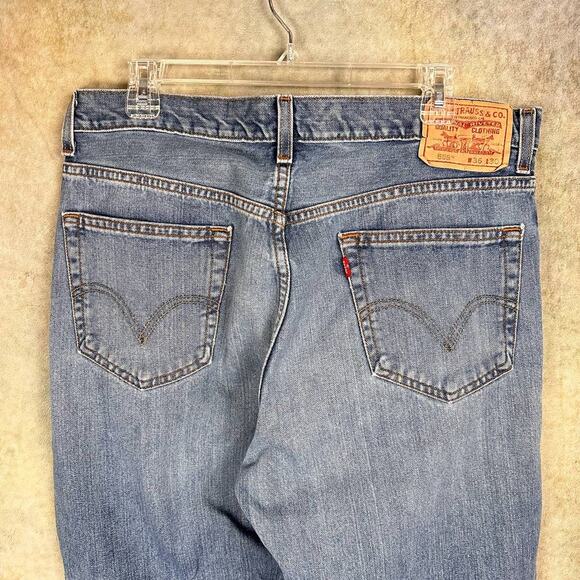 Vintage Y2K Levis 559 Denim Jeans Mens 36x30 Relaxed Fit Straight Leg Blue - Picture 4 of 10